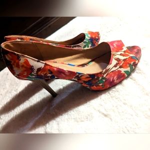 Colorful Peep Toe Pumps 12W